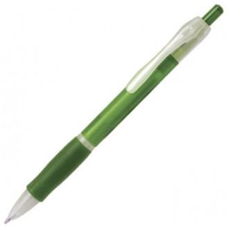 Długopis plastikowy w zielonym kolorze