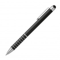 Długopis metalowy do ekranów dotykowych w czarnym kolore