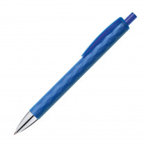 Długopis plastikowy w niebieskim kolorze z klipsem