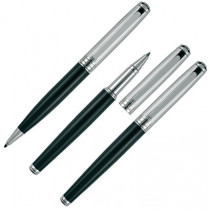 Zestaw piśmienny długopis i pióro kulkowe DIDIER Pierre Cardin - czarny