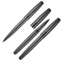 Zestaw piśmienny długopis i pióro kulkowe LAURENCE Pierre Cardin - ciemnoszary
