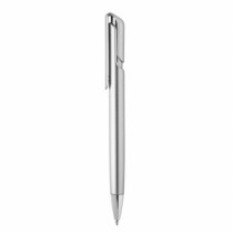 Długopis plastikowy w srebrym kolorze