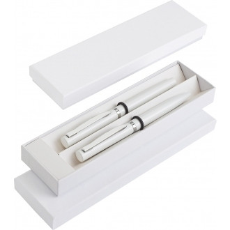 Zestaw piśmienny metalowy długopis i pióro kulkowe