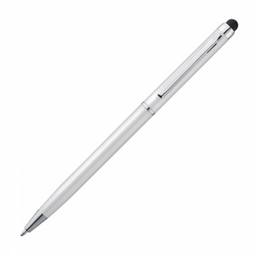 Długopis plastikowy touch pen - biały 
