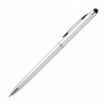 Długopis plastikowy touch pen - biały 